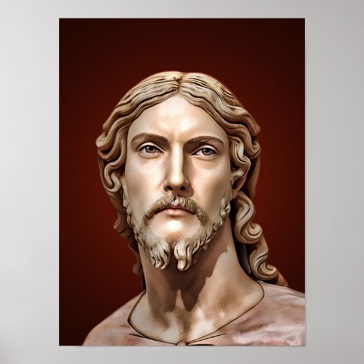 Poster BUSTE DU CHRIST SAUVEUR par MICHELANGELO 2026__ (Devant)