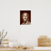 Poster BUSTE DU CHRIST SAUVEUR par MICHELANGELO 2026__ (Cuisine)