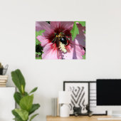Poster Busy Be Collection Pollen in a Hibiscus (Bureau à domicile)