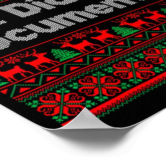 Poster But Did You Doent It Funny Office Christmas Ugly S (Coin)