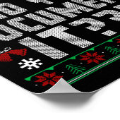 Poster But Did You Doent It Funny Office Christmas Ugly S (Coin)