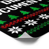 Poster But Did You Doent It Funny Office Ugly Christmas S (Coin)