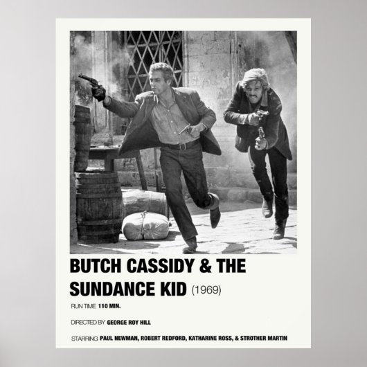 Poster Butch Cassidy et The Sundance Kid 1969 Alternat (Devant)