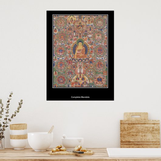 Poster Buthanese Complete Mandala XIX Century (Cuisine)