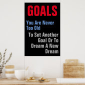 Poster Buts Citation Motivationnelle Vous N'Êtes Jamais T (Cuisine)