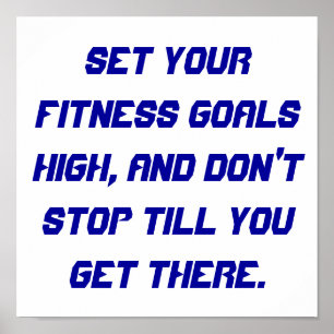Poster Buts de forme physique