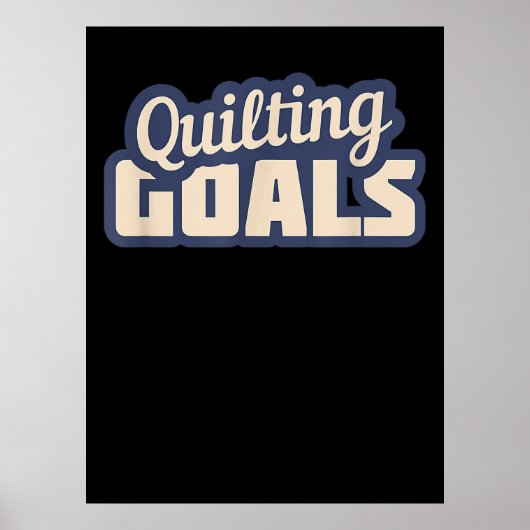Poster Buts Drôle De Quilting (Devant)