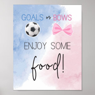 Poster Buts ou arcs Profitez d'un signe alimentaire le se