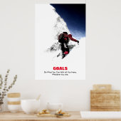 Poster Buts Quote Mountaineer Faites Ce Que Vous Pouvez (Cuisine)