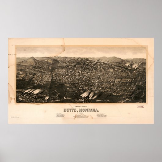 Poster Butte, Montana (1904) (Devant)