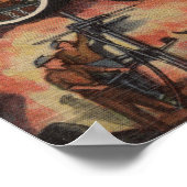 Poster Butte, MontanaGrandes lettres ScènesButte, MT (Coin)