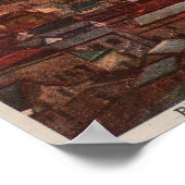 Poster Butte, MT - Vue des usines et des maisons sur Hill (Coin)