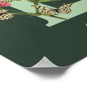 Poster Butterflies Flower Monogram Initial L Personalized (Coin)