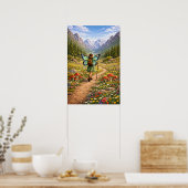 Poster Butterfly Fairy Mountain Hiker | Fairycore Flower (Cuisine)