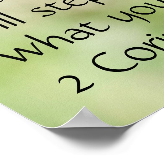 Poster Butterfly on Wildfllowers, Scripture Verse (Coin)