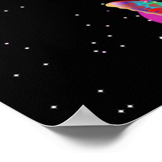 Poster Butterfly Rainbow (Coin)