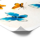 Poster Buttrflies Sumi-e (Coin)