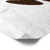 Poster Buveur de café OCD Obsessionnel de café (Coin)