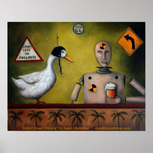 Poster Buvez le simulacre d'essai, "simulacre d'essai de