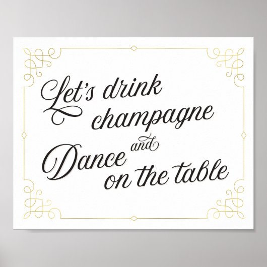 Poster Buvons du champagne & dansons sur l'affiche de la  (Devant)