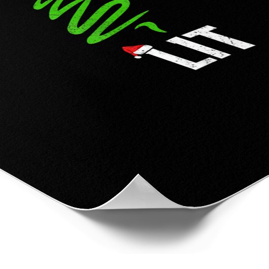 Poster Buvons Lit Boire Drôle Noël (Coin)