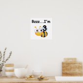 Poster Buzz Bumblebee 3e Anniversaire T-shirts et cadeaux (Cuisine)