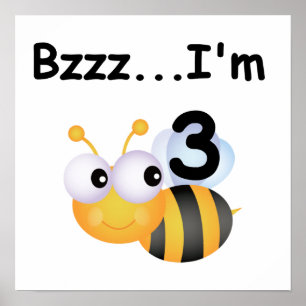 Poster Buzz Bumblebee 3e Anniversaire T-shirts et cadeaux