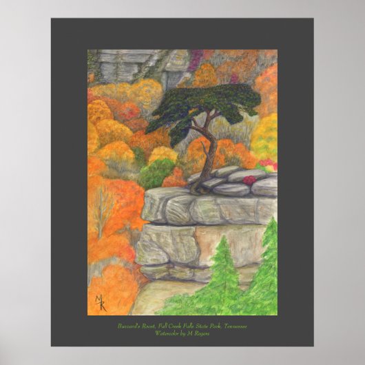 Poster Buzzard's Roost - Fall Creek Falls State Park (Devant)