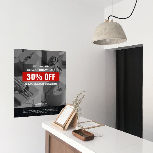 Poster BW 4 Photos Black Friday Vente Promo produit