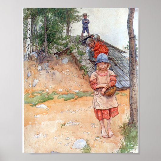 Poster By the Cellar - Carl Larsson 1917 (Devant)