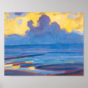 Poster By the Sea Piet Mondrian