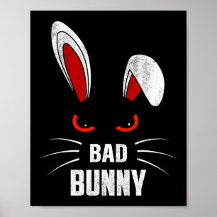 Poster Byd Bunny Scary Cool de lapin Amoureux des animaux