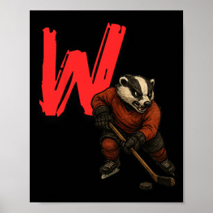 Poster Bydger Hockey sur glace Confins gelés Madison Coll