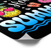 Poster Bye Bye 4e année Bonjour Enseignant de diplôme d'é (Coin)