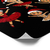 Poster Byllet Dancer Gingerbread Noël Danse Enseignant (Coin)