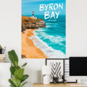 Poster Byron Bay NSW Australia (Bureau à domicile)