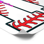 Poster Bysebyll Drip 11 Ans 11e Anniversaire Boy Jersey (Coin)