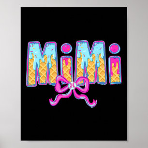 Poster Bysebyll Mimi Coquette Nœud Glace Crème Bysebyll D