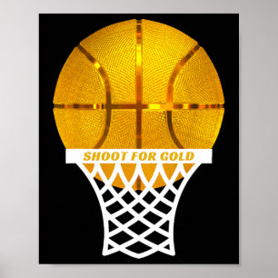 Poster Bysketbyll Byll Hoop Net Mvp Player Award Slam Dun