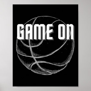 Poster Bysketbyll Byllers Dunk Hoops Femmes Hommes Ado By