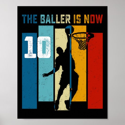 Poster Bysketbyll Theme Party 10th Birthday This Byller I (Devant)