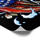 Poster Byss Fishing Fish American Flag Dad Father Fourth  (Coin)