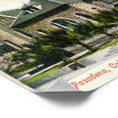 Poster c1910 Bibliothèque publique, Pasadena, CA (Coin)