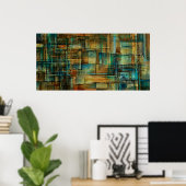 Poster c209 Design abstrait (Bureau à domicile)