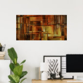 Poster c218 conception abstraite (Bureau à domicile)