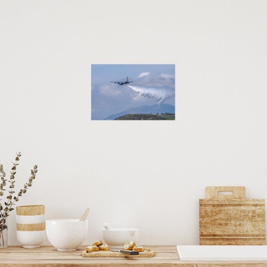 Poster C-130 Fires de combat (Cuisine)