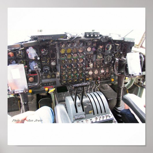 Poster C-130A Cockpit (Devant)