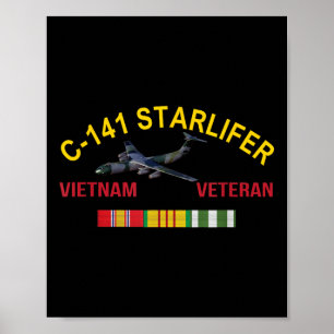 Poster C-141 Starlifter Vietnam Vétérinaire Starlifter Ai