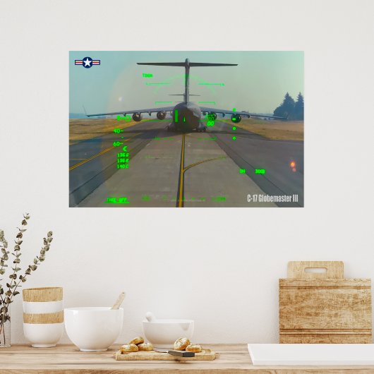 POSTER C-17 GLOBEMASTER III (Cuisine)