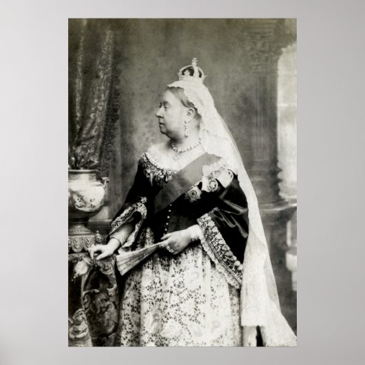 Poster C. 1890 Reine Victoria d'Angleterre (Devant)